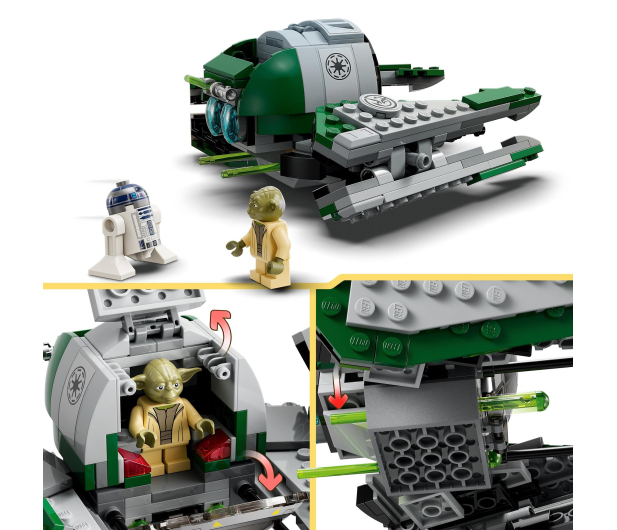 LEGO Star Wars 75360 Jedi Starfighter™ Yody - 1159417 - zdjęcie 4